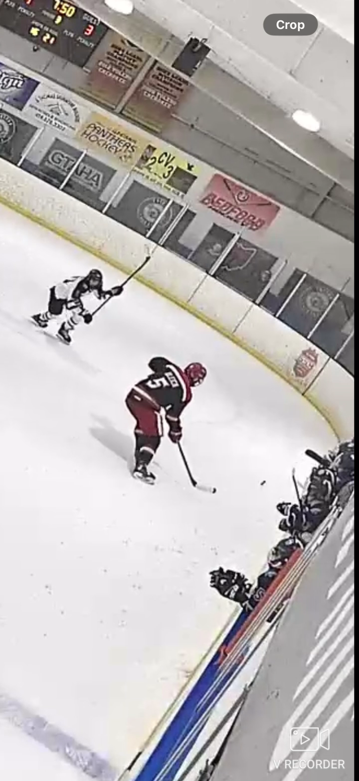 Nolan Slavonic's Impactful Defensive Play vs Grand Rapids Griffins