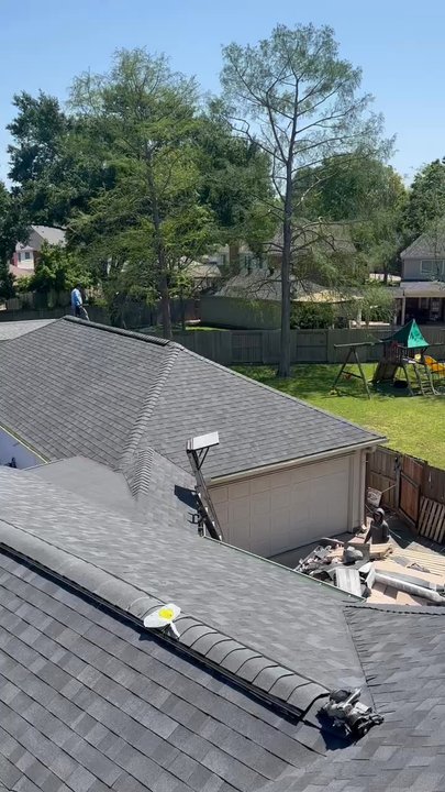 Tekton Exteriors - Here is a view of the final product, a massive job that they got done in less than a day, including clean up! - Roofing Near Me - Houston, Texas