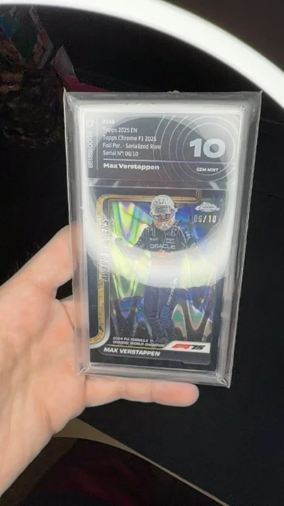 Topps Max Verstappen 06/10 [Topps Chrome F1 2024] BGS 10