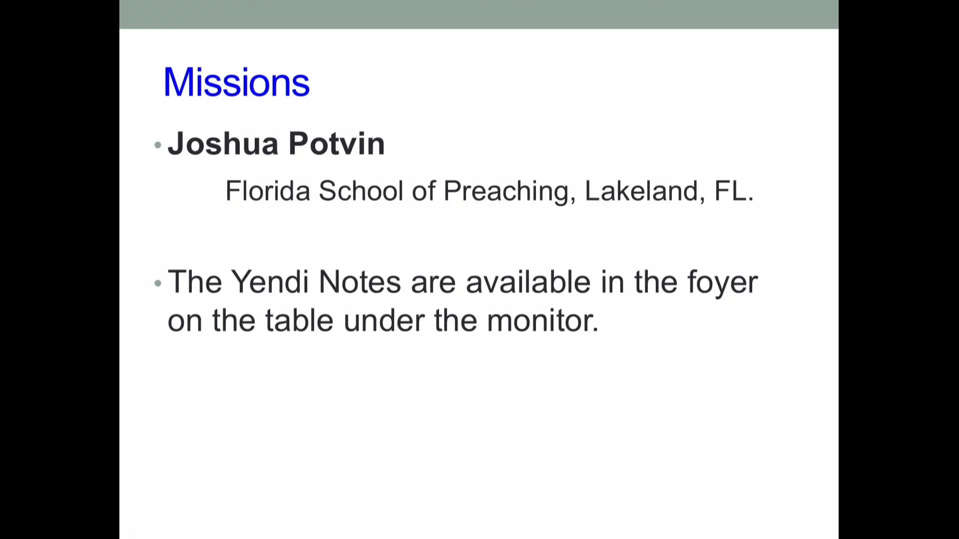 Bethel Service, August 17, 2025