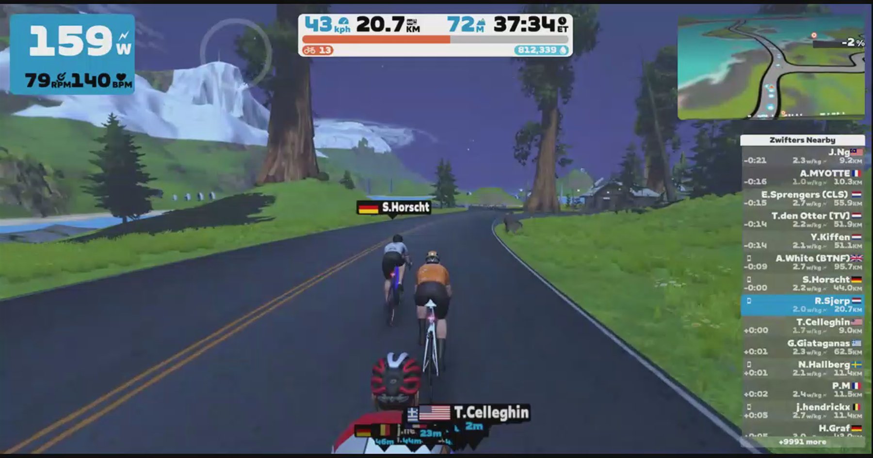 Zwift - Pacer Group Ride: Tick Tock in Watopia with Bernie