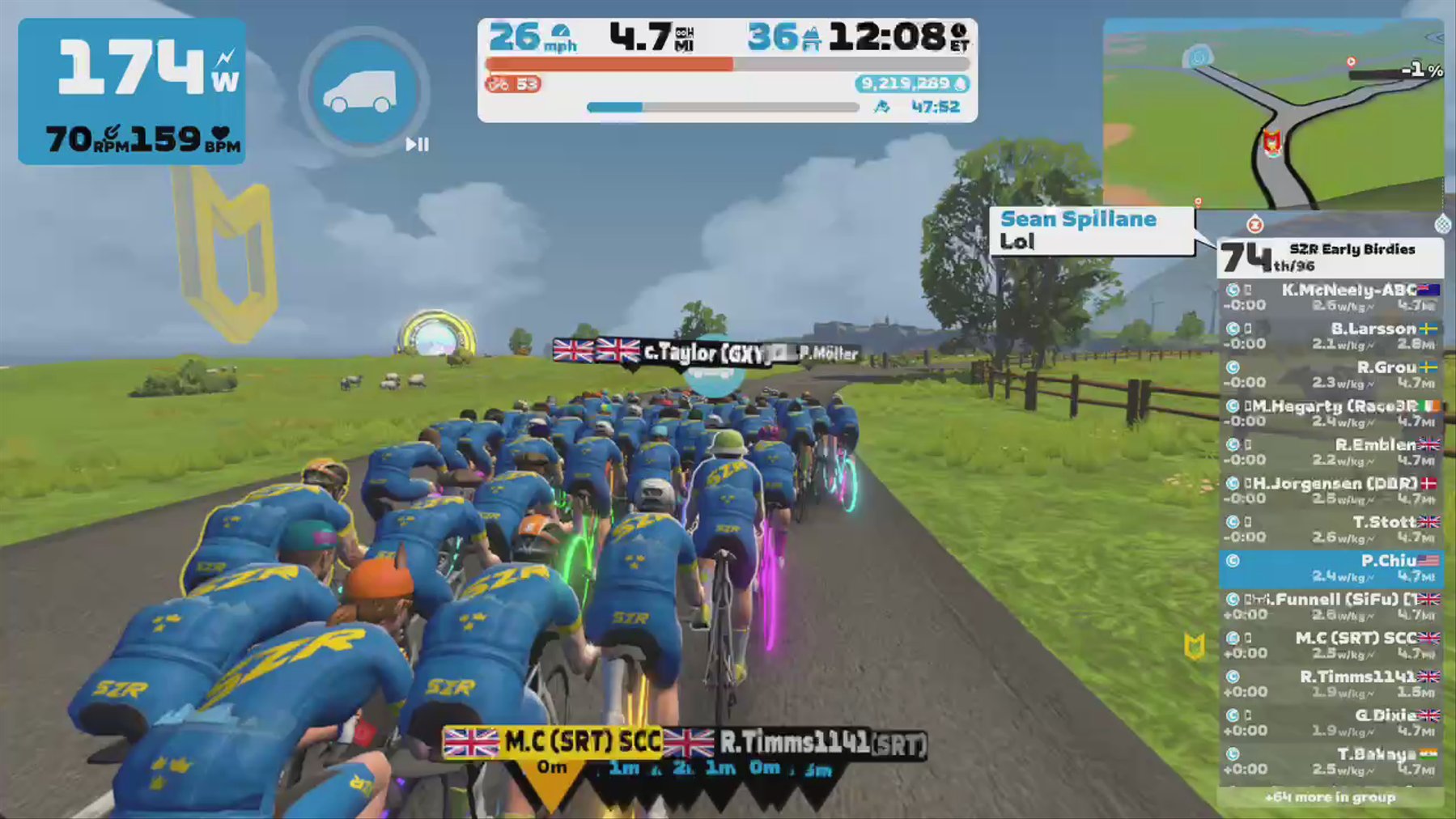 Zwift - Group Ride: SZR Early Birdies (C) on R.G.V. in France