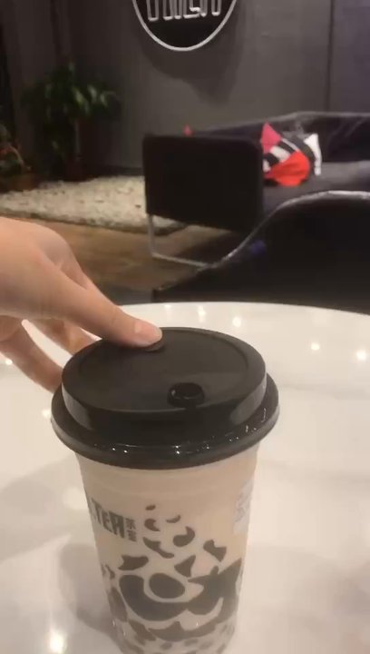Hi Tea - The staff instructed me how to open the lid. Pretty cool cap  the cup has kinda good quality too. Reusable! - Bubble Tea Near Me - Scarborough, Ontario
