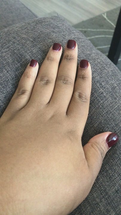 MV Nails and Spa - Dip powder manicure in OPI called Malaga Wine, #87 - Nail Salons Near Me - Baltimore, Maryland