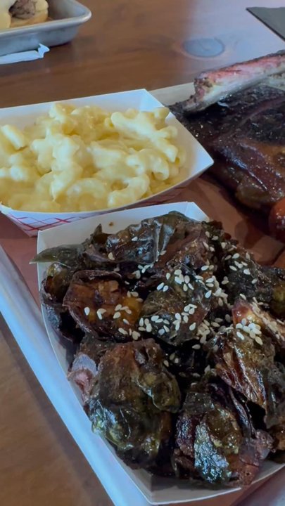 ABBQ - Everything was great, Mac and cheese on point, Brussels sprouts were sweet and crispy, ribs were filling and brisket was cooked perfect - Barbeque Near Me - Atlantic Beach, Florida