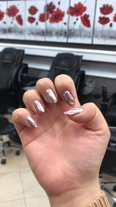 TN Nails & Spa - Pink chrome nails :-) - Nail Salons Near Me - Murrieta, California
