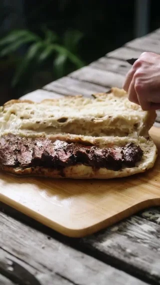 Panuozzo with Steak au Poivre