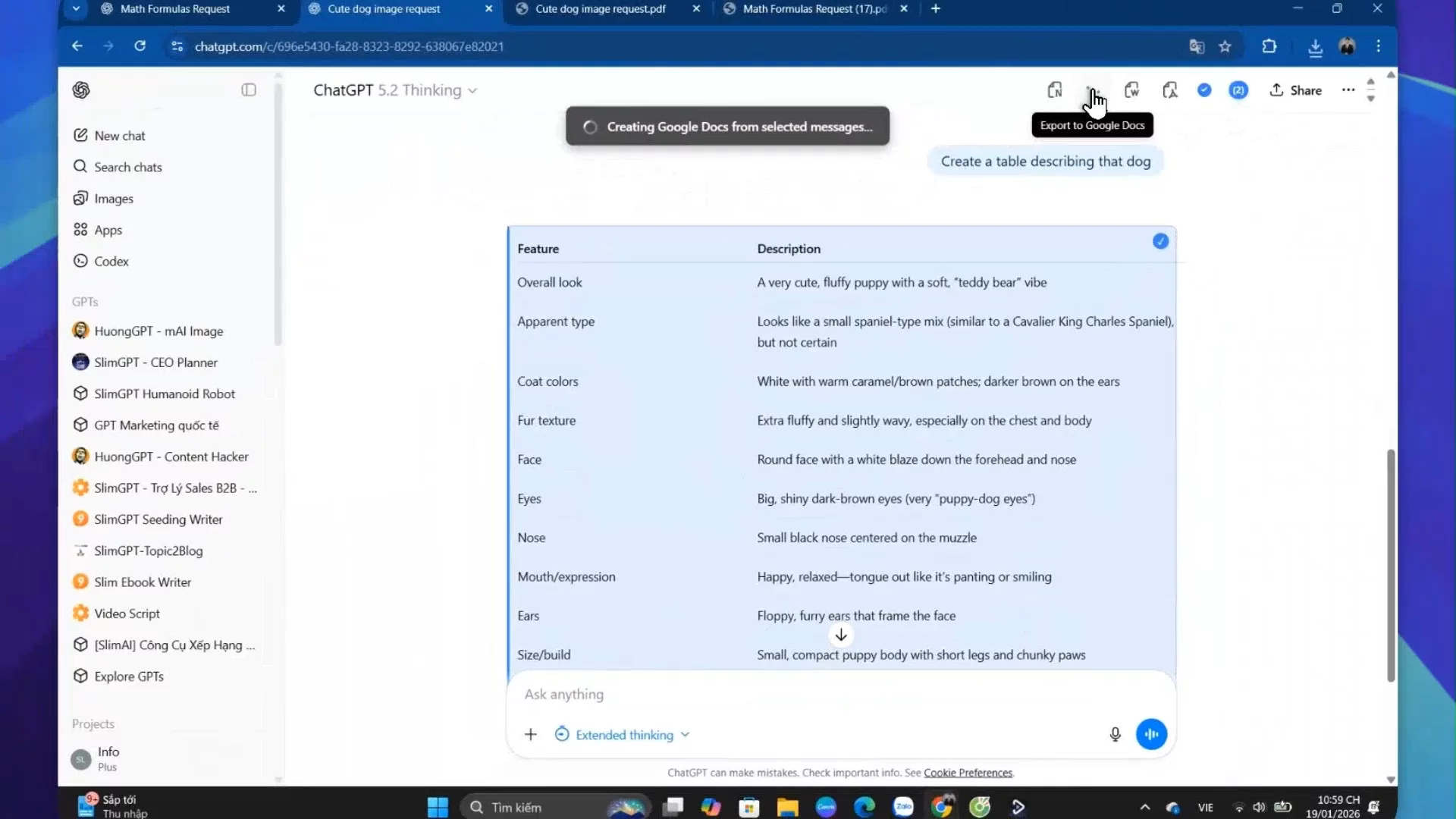 Export ChatGPT Conversation Extension image 1