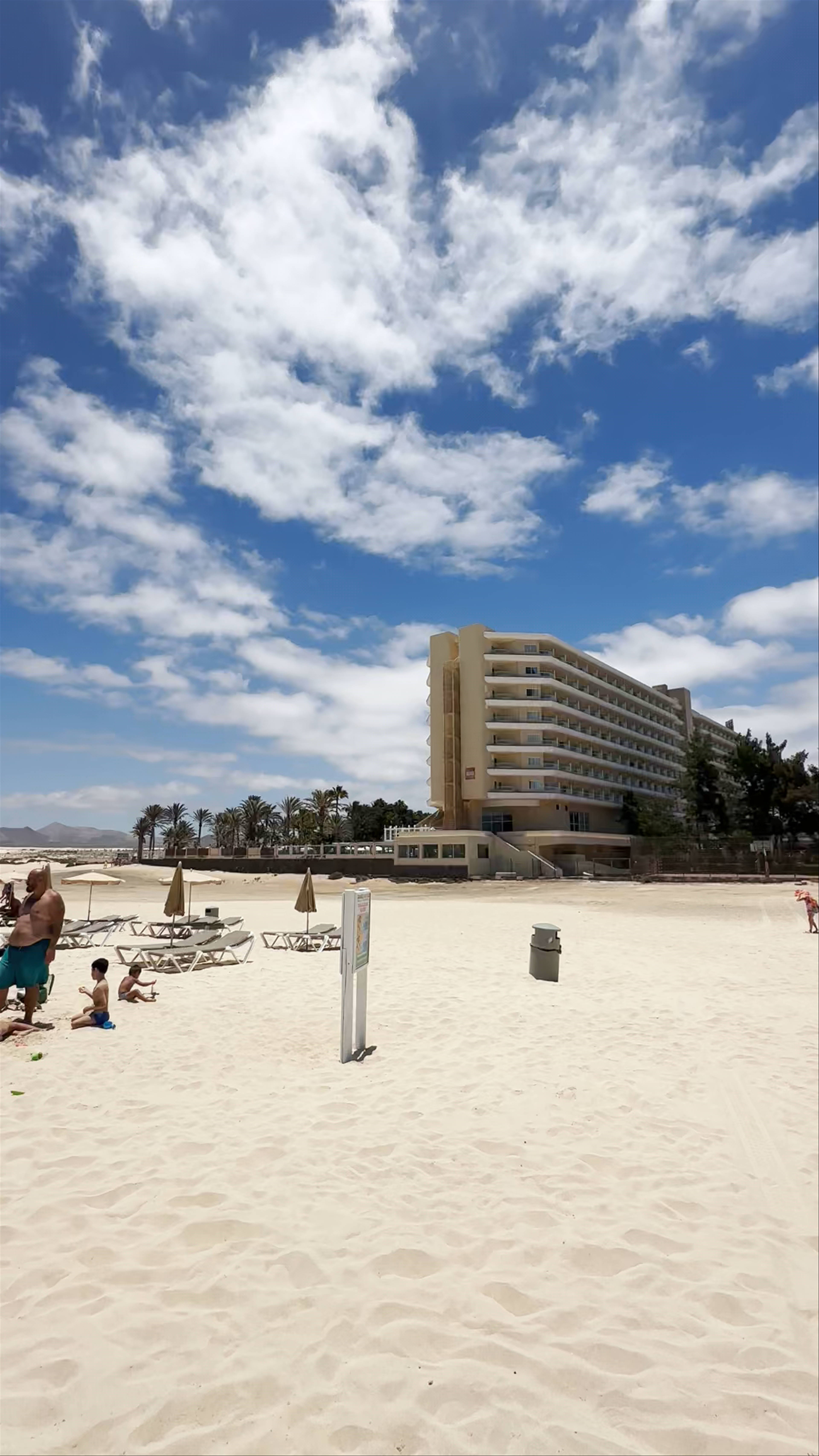 Sunny Beach Day at Caleta de Bajo, Corralejo, Canary Islands
