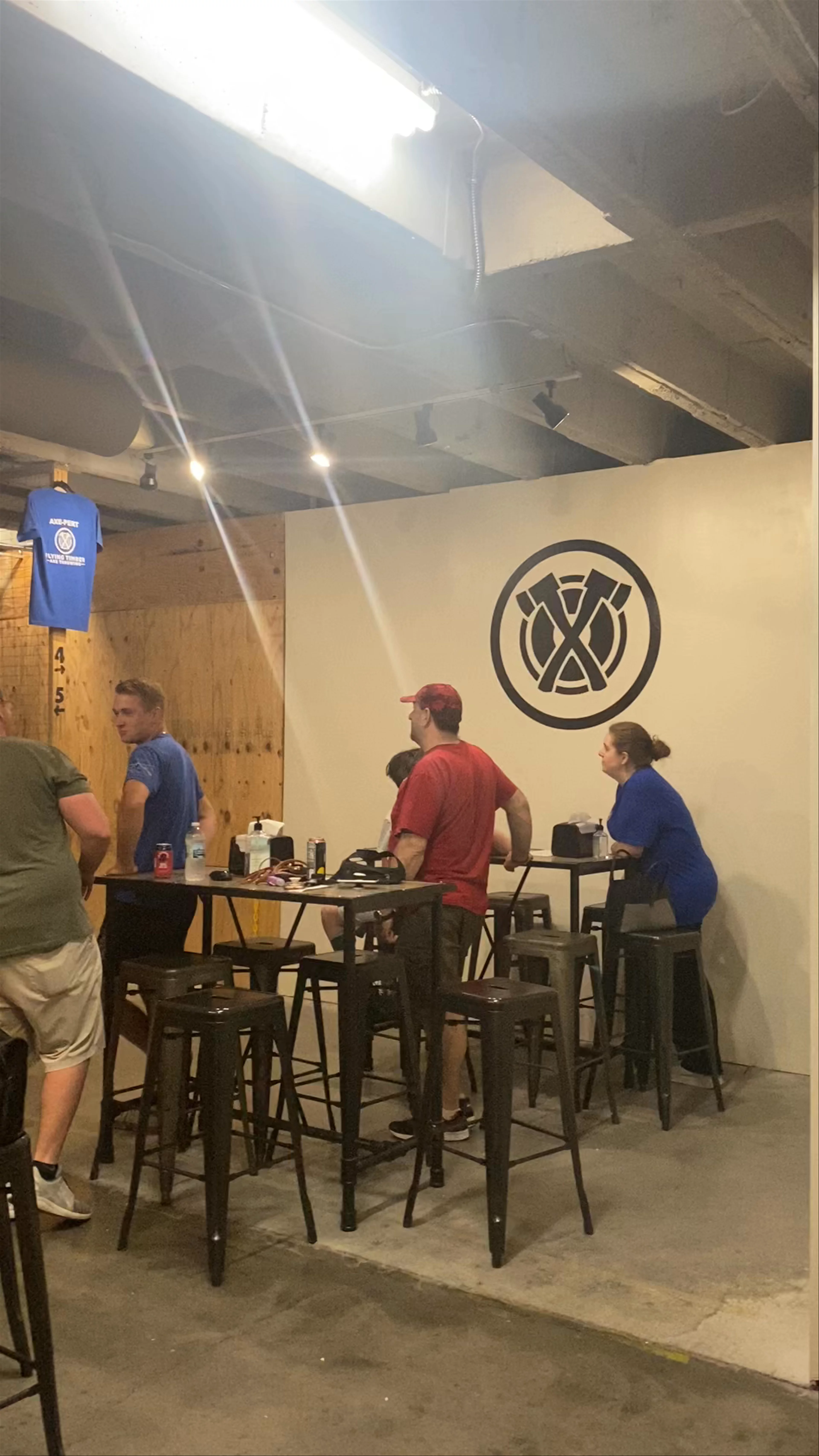 Flying Timber Axe Throwing