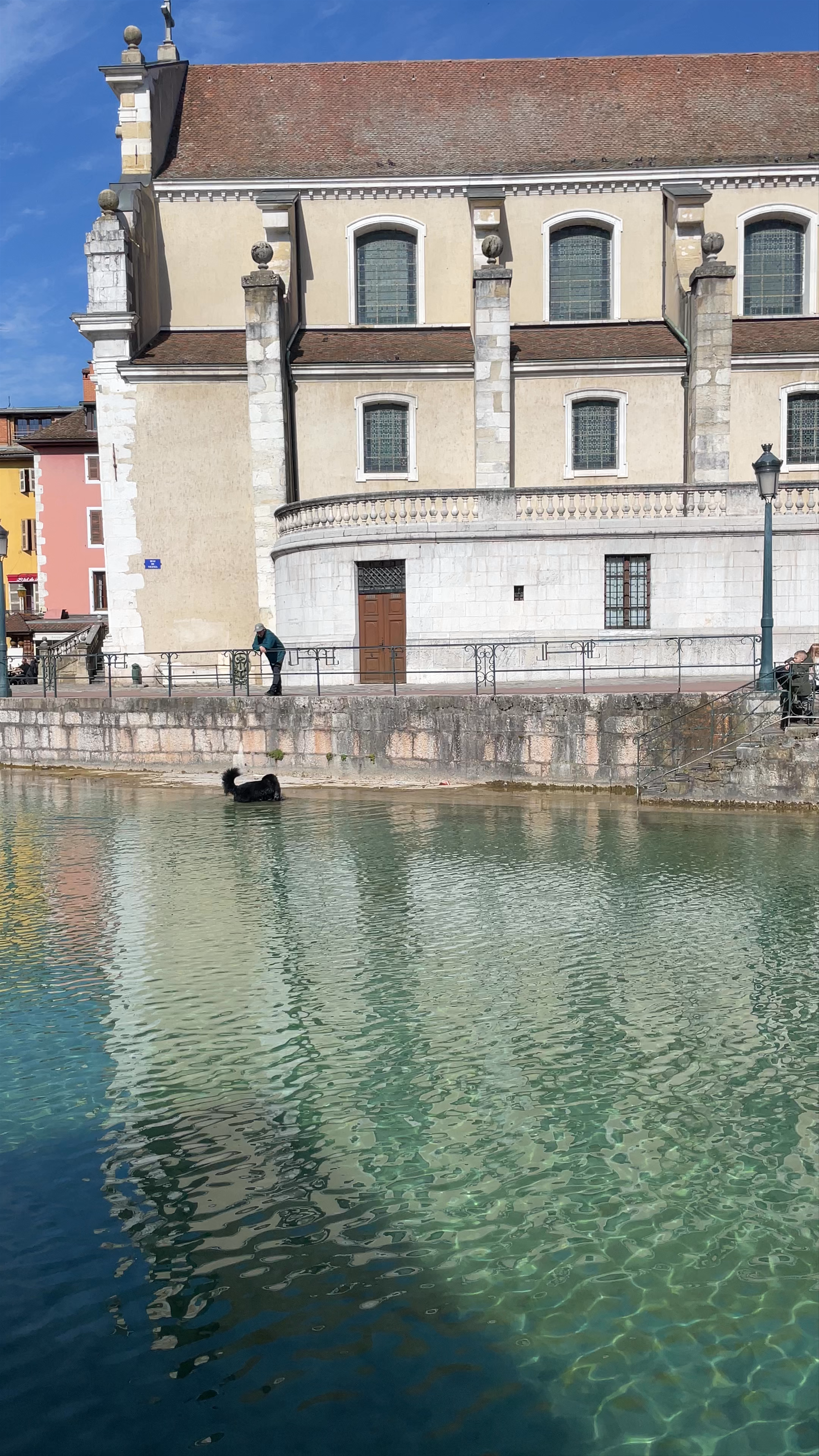 Sunny Afternoon at Pont Perrière, Annecy - Serene Waters and Charming Architecture