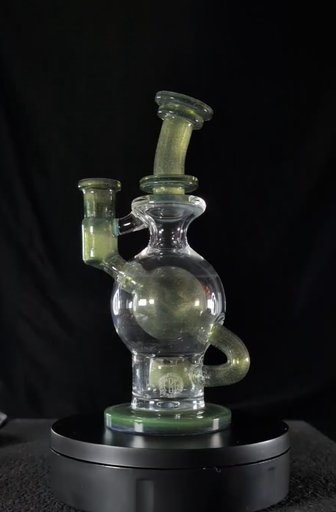 Preview pic of FATBOY GLASS BALL RIG YOSHI GREEN/BLUE