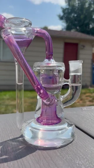 Preview pic of Clarkie Clark Glass Bell Cycler Rig (Joint Repaired)