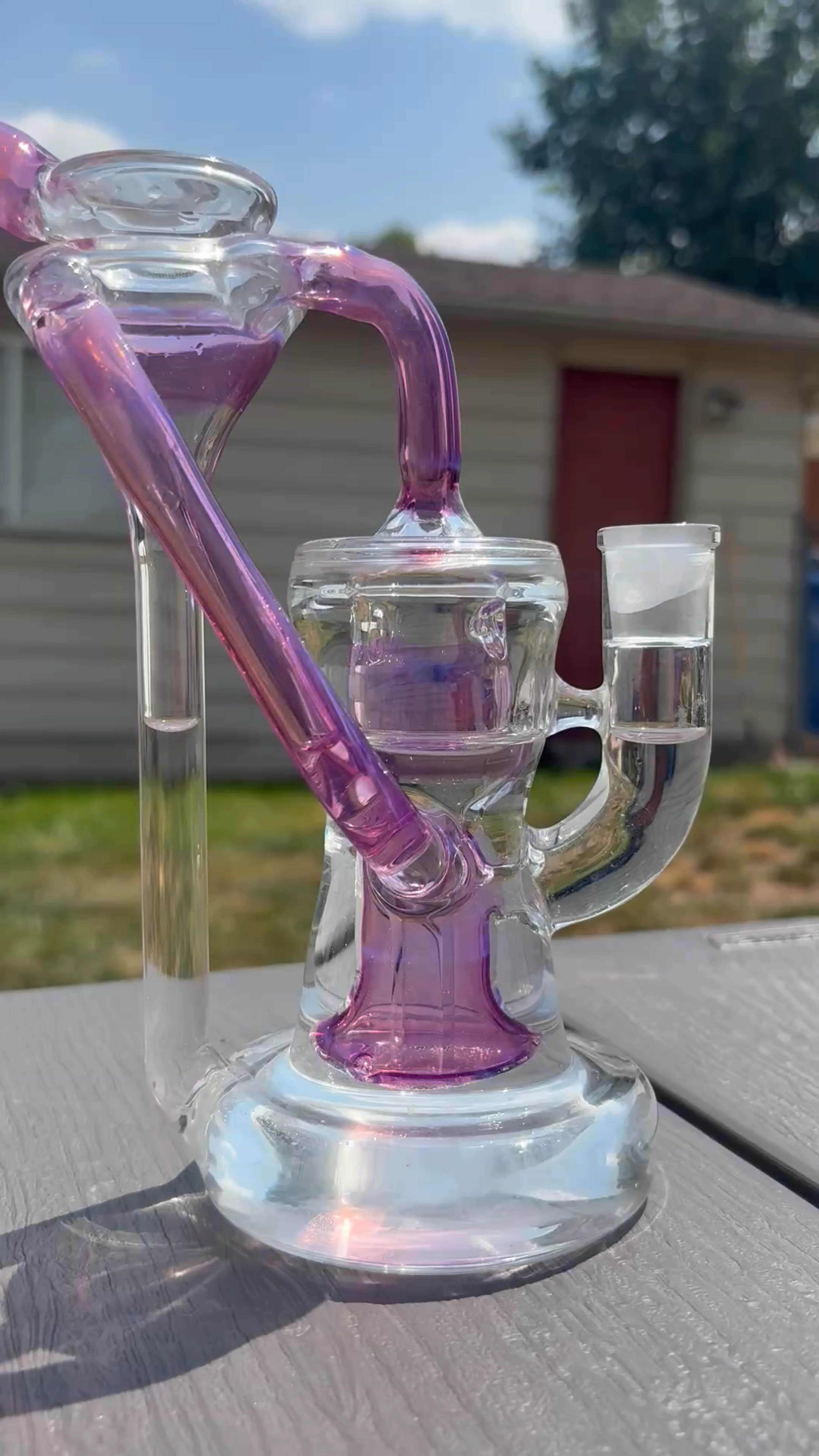 Preview pic of Clarkie Clark Glass Bell Cycler Rig (Joint Repaired)