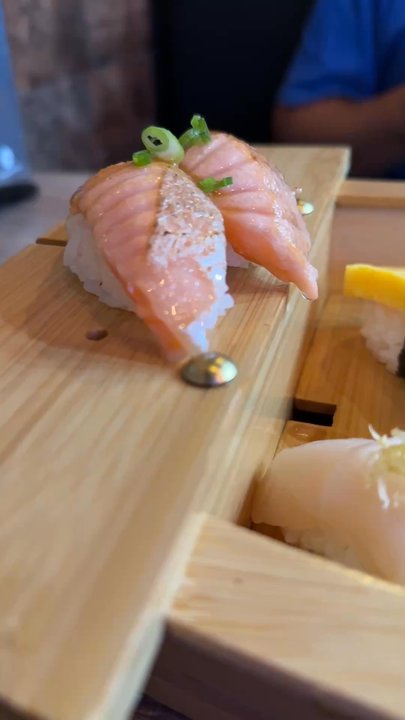 Sushi Gio - Salmon belly, tamago, butterfly kiss roll, paradise roll, and Hokkaido scallop - Japanese Near Me - Mansfield, Texas