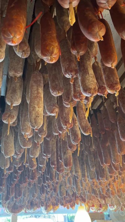 Calabria Pork Store - The famous meat chandelier - Meat Shops Near Me - Bronx, New York