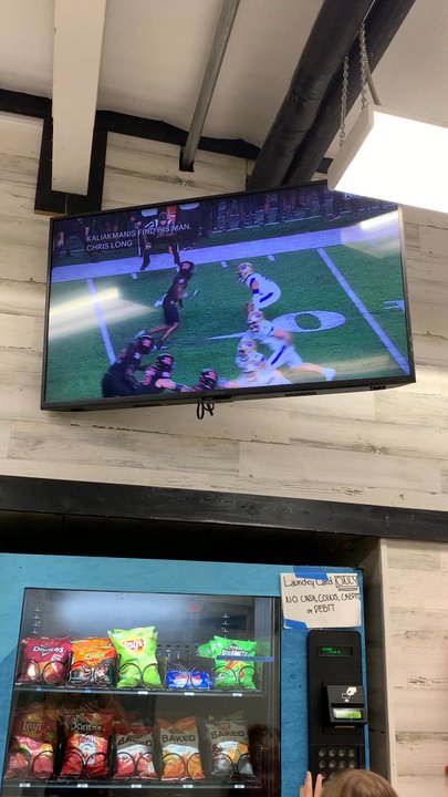 Newark Wash And Dry - Football while you wash! - Laundromat Near Me - Newark, Texas