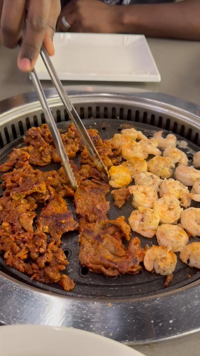 Running Dish - Hot pot feature spicy bulgogi and shrimp - Hot Pot Near Me - Sterling, Virginia