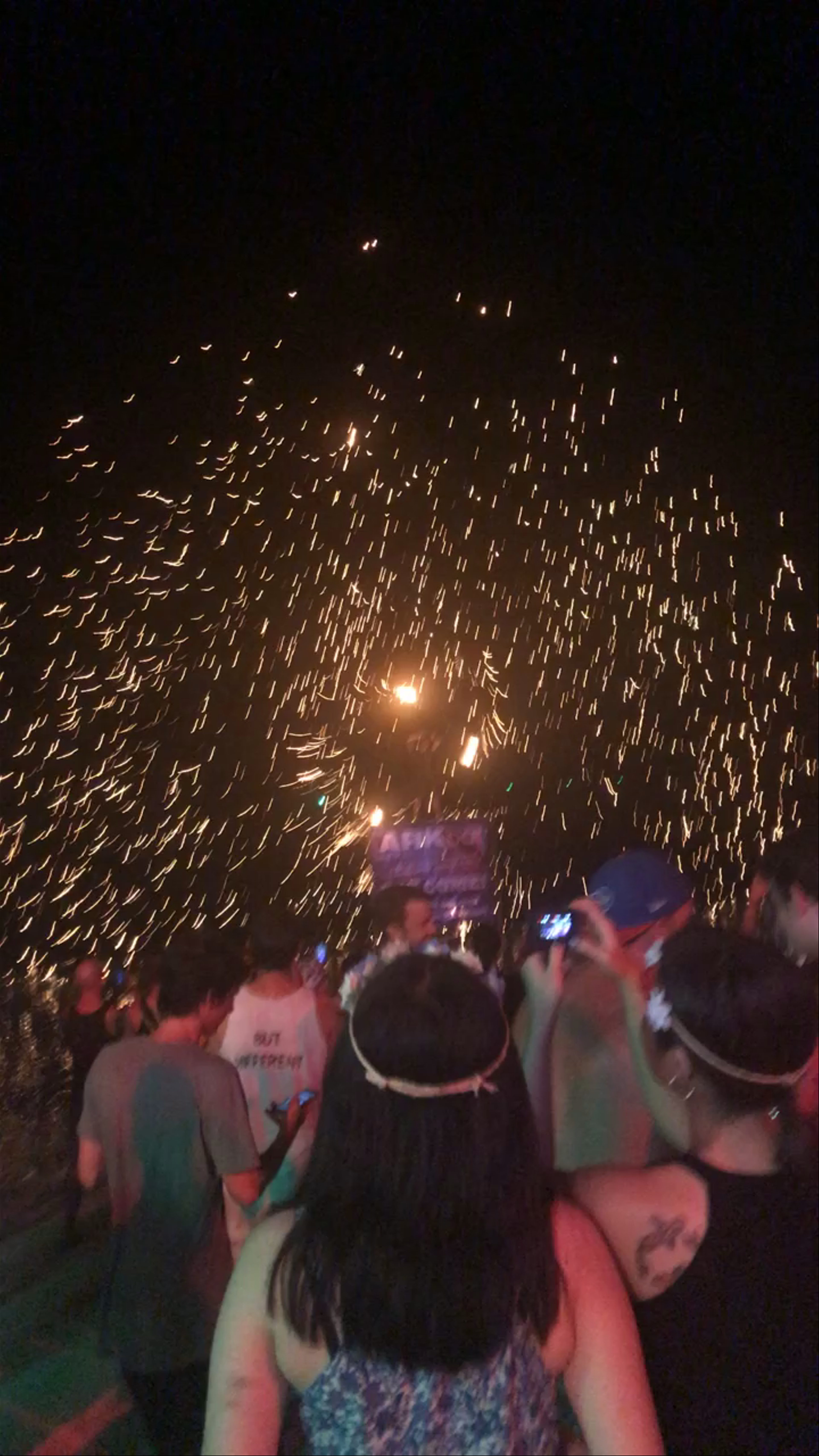 Nighttime Firework Spectacle at ARK Bar Beach Resort, Ko Samui
