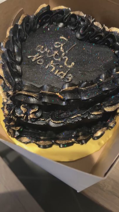 Maribelle Cakery - A video so you can see the holographic glitter that was all over the cake that I never asked for at all. - Bakeries Near Me - Cincinnati, Ohio