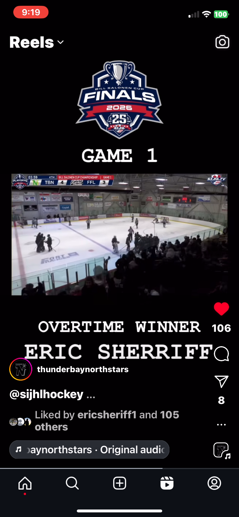 Eric Sheriff’s OT Winner: Game 1 Highlights for Thunder Bay North Stars