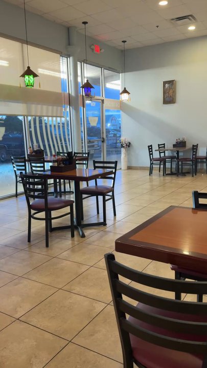 Pho 88 - Dirty table and cleaning station just left out - Vietnamese Near Me - San Antonio, Texas