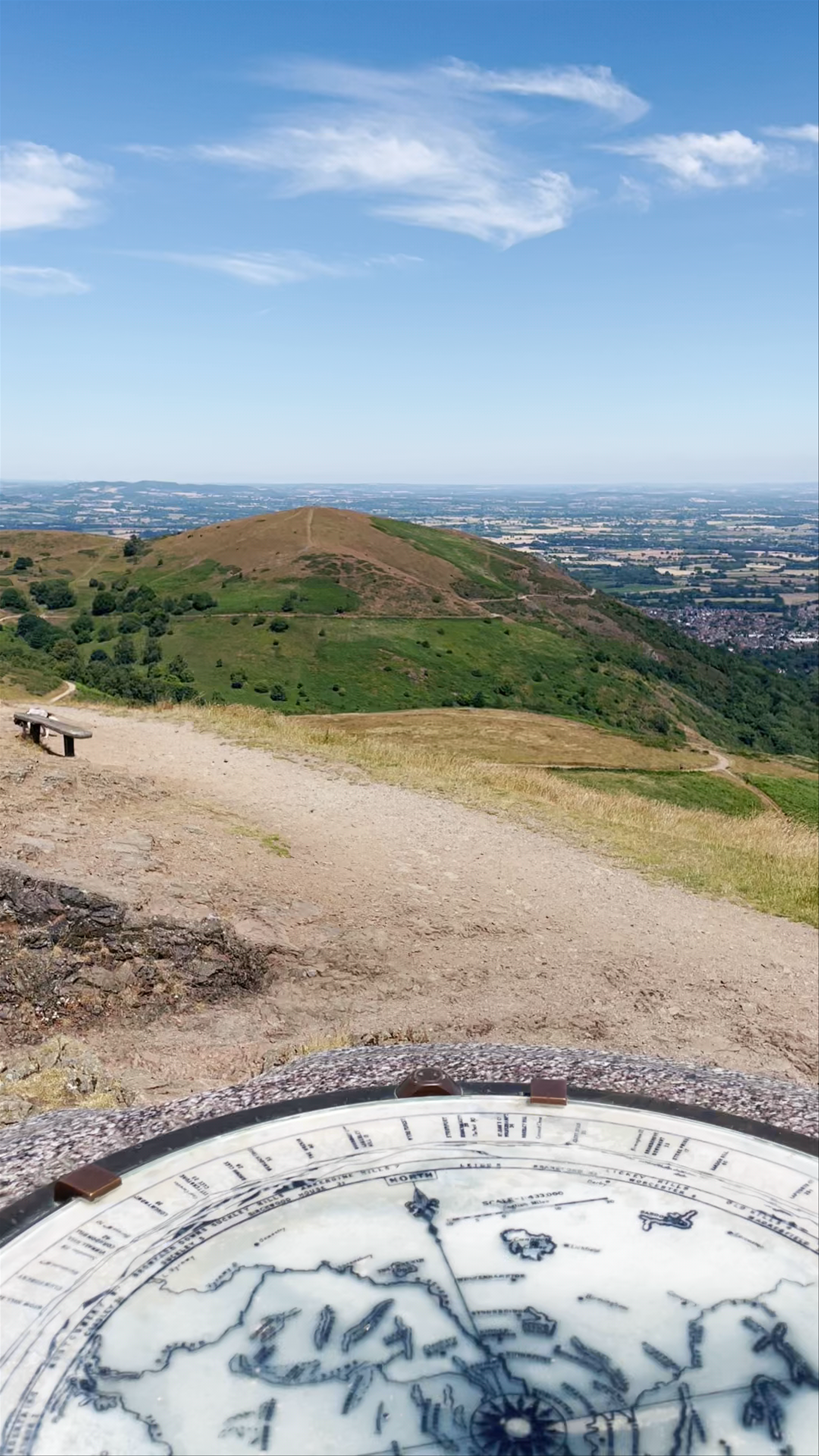 Malvern Hills Panorama: Breathtaking Views from England's Hills