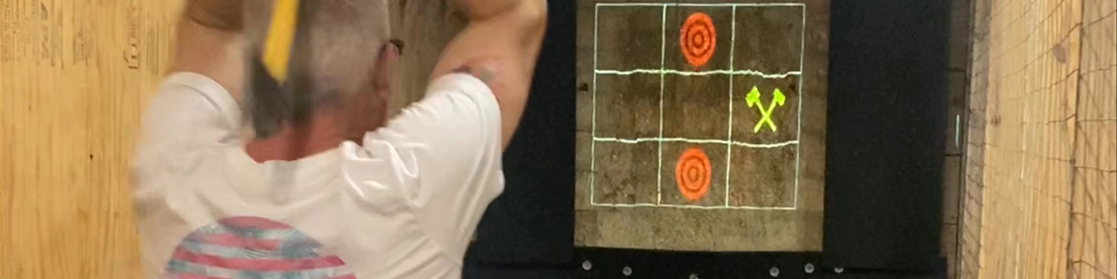 Flying Timber Axe Throwing