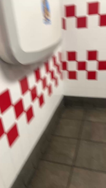 Five Guys - Video game f clean stall in bathroom. - Burgers Near Me - Los Angeles, California