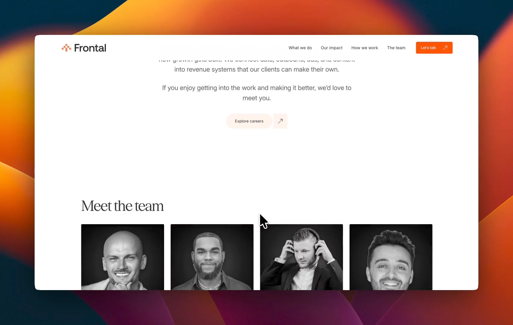 First look at Frontal — V1.Exploring a new visual direction for the website. More soon.#WebDesign #Frontal #UIDesign