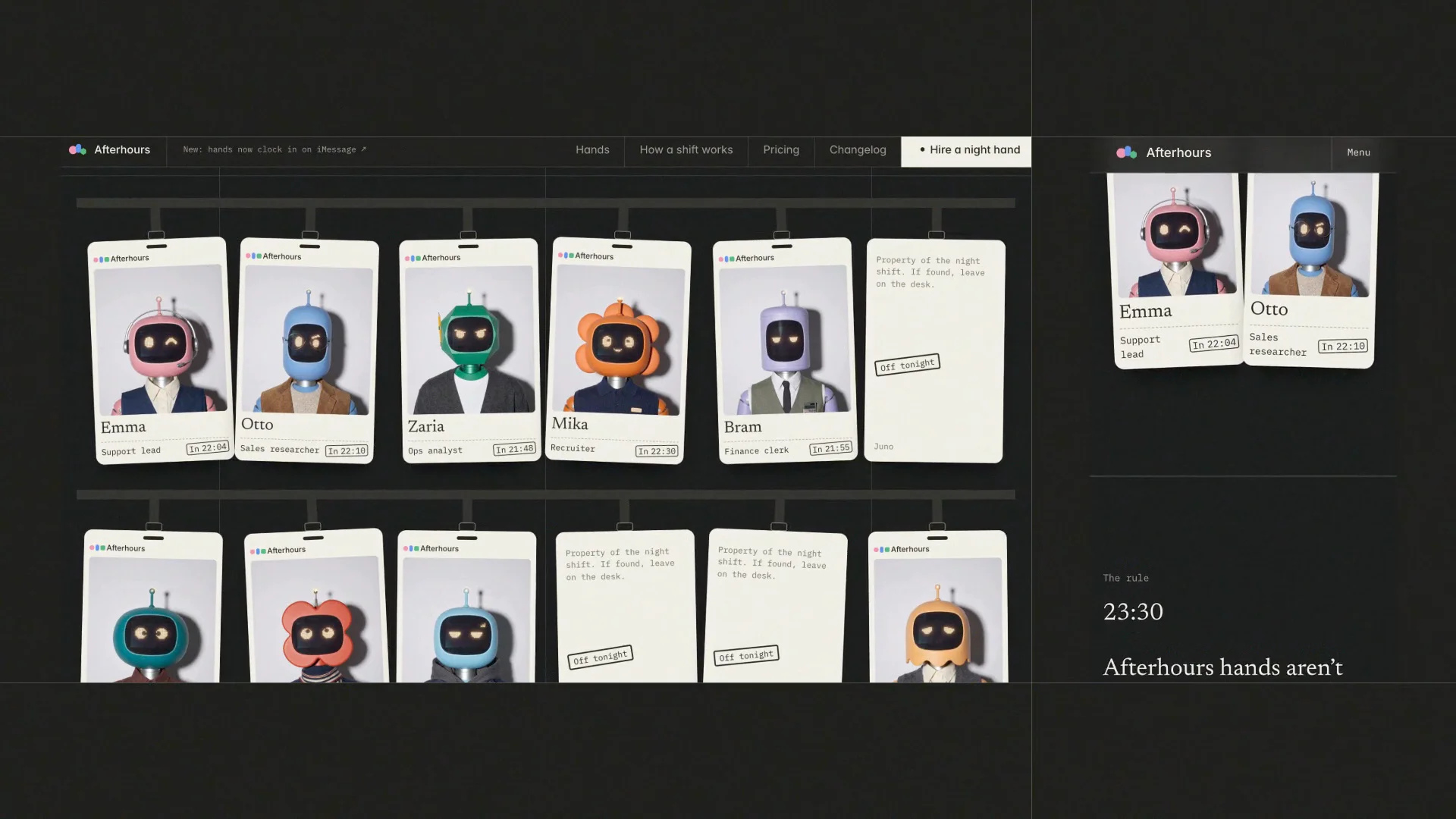 Afterhours Co by BuiltByKern - design asset by Framer