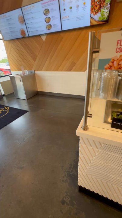 Pokeworks - inside where you order and go down the line of options - Salad Near Me - Arlington, Texas