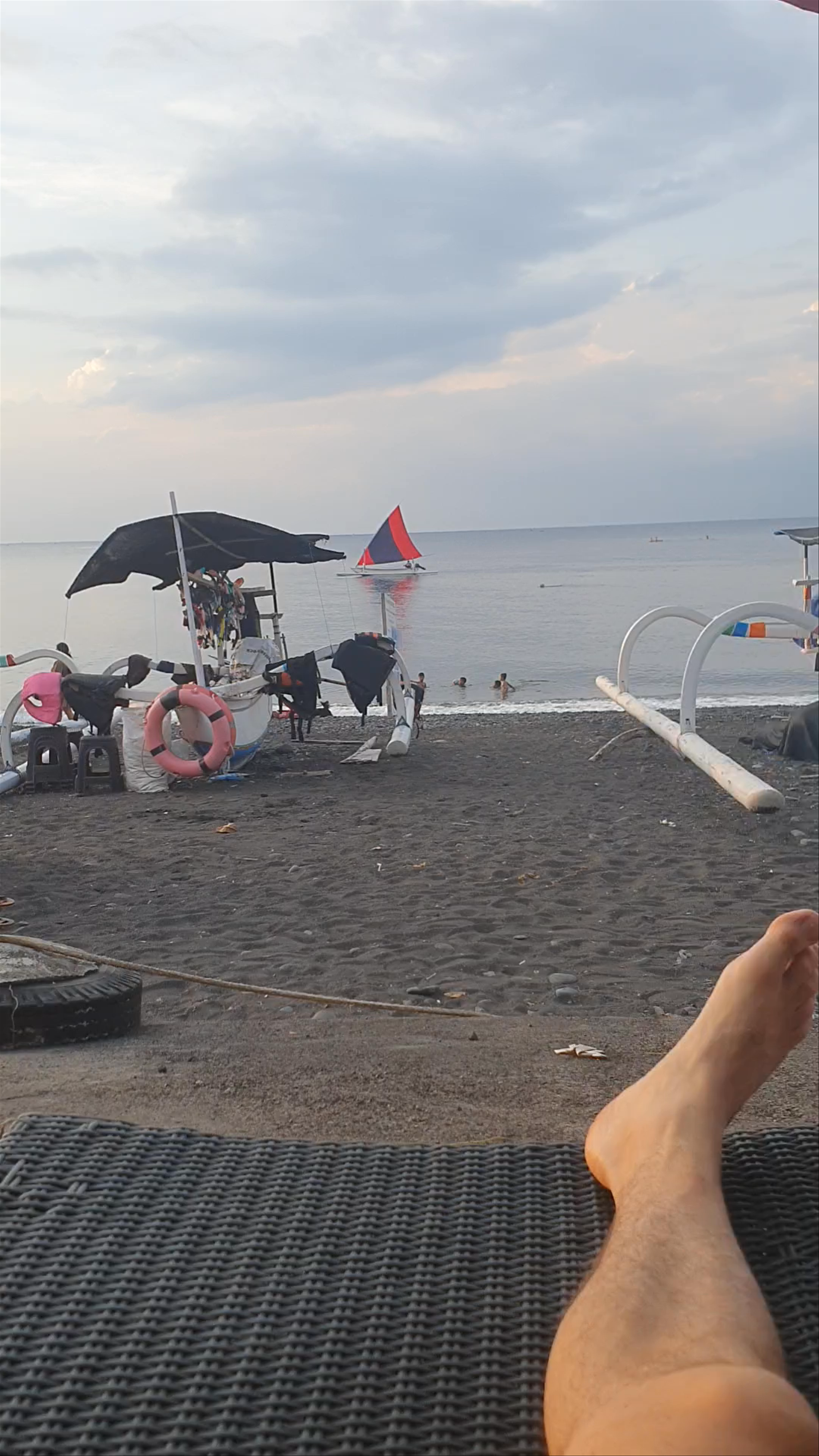 Relaxing Beach Moments at Chill Bar & Grill in Bali
