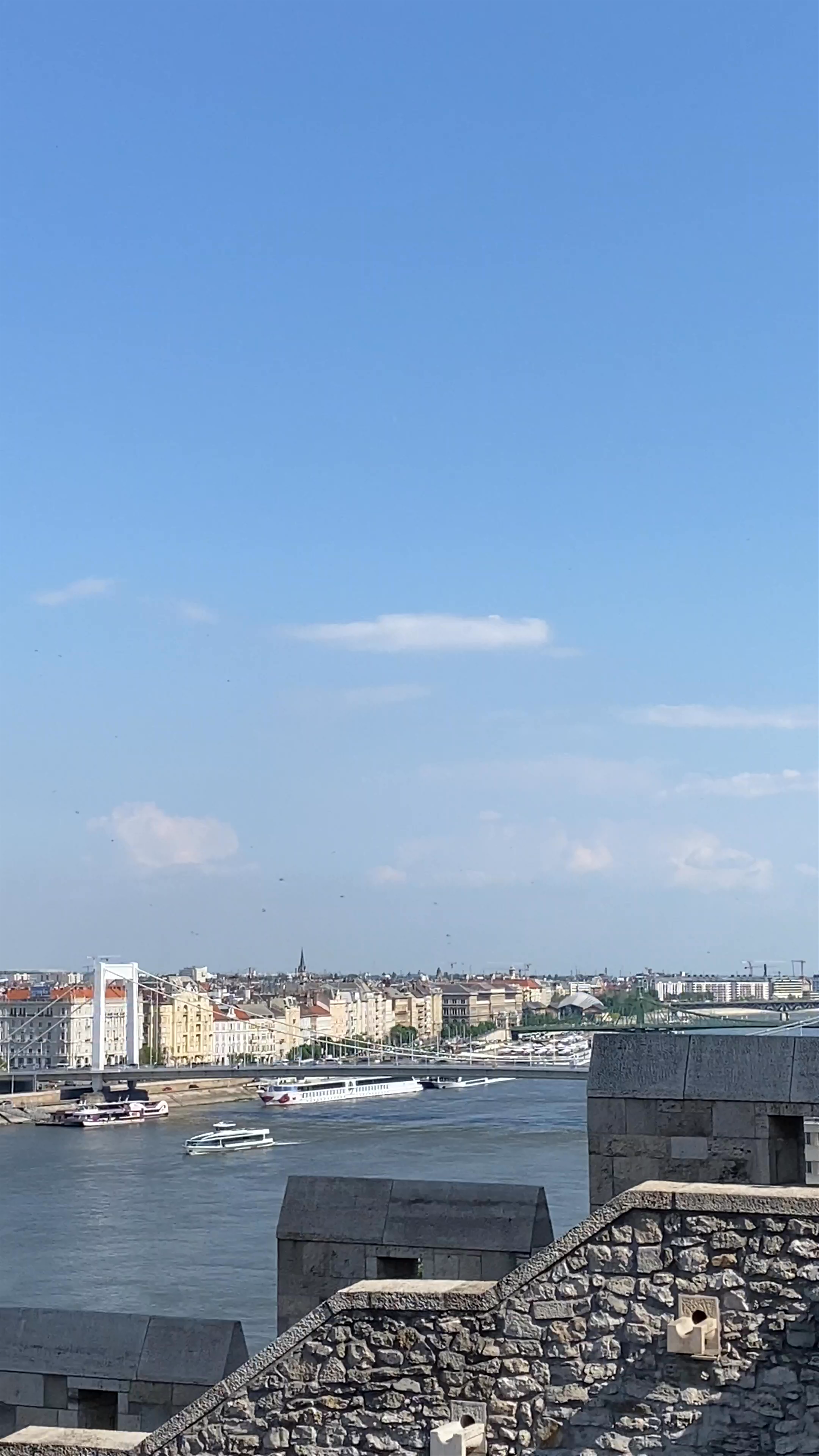 Budapest Panoramic Views from Budavári Palota over the Danube
