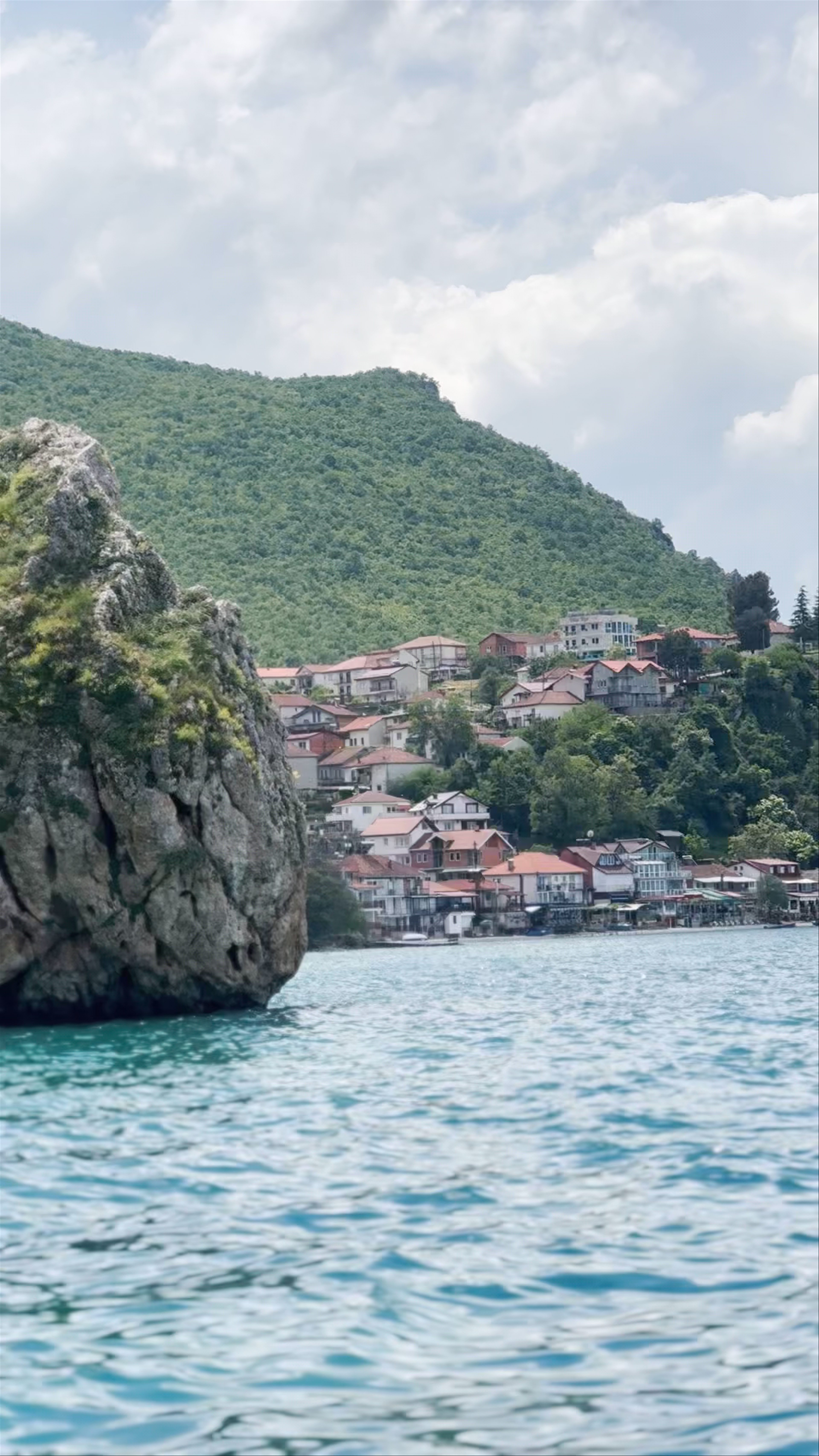 Lake Ohrid: Serene Waters and Charming Hillside Village