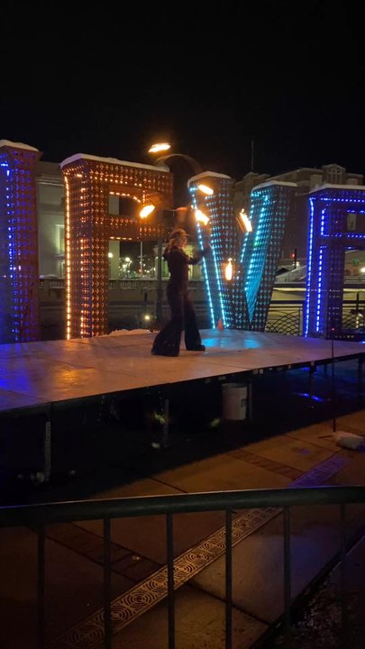 Western Lights - Believe Plaza live fire demonstration - Festivals Near Me - Reno, Nevada