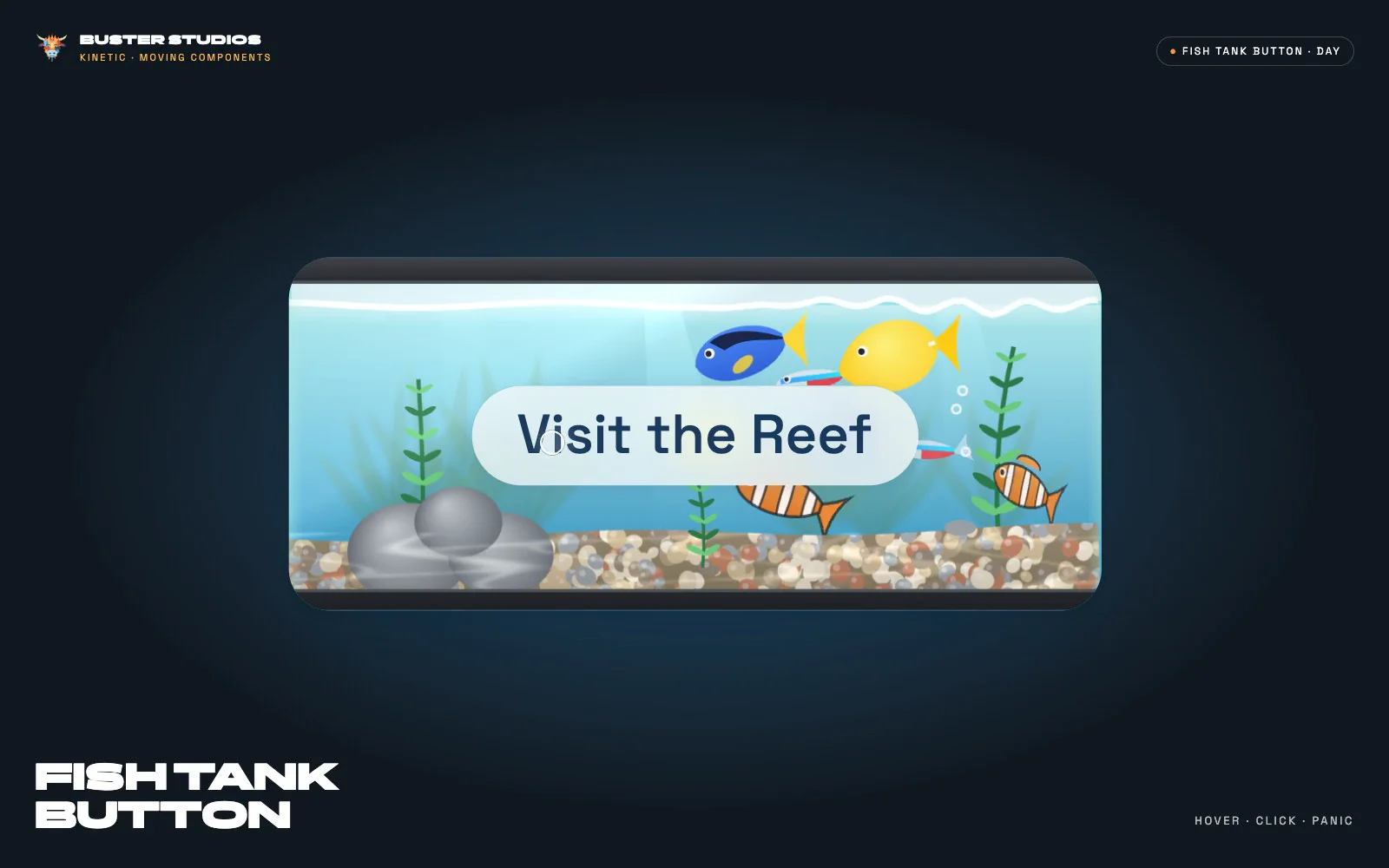 I got bored, so I put a fish tank in a button.There's no good reason for this. Hover and the fish swim over to say hi. Click and they panic and hide behind the plants. They do forgive you, eventually.Switch on night mode and you get jellyfish and glowing plankton, because I was still bored.Does your website need a fish tank? No. Does it want one? Look me in the eye and say no.Fish Tank Button for Framer · $19 · no fish were harmed, several were mildly startled:https://possible-fact-890066.framer.app