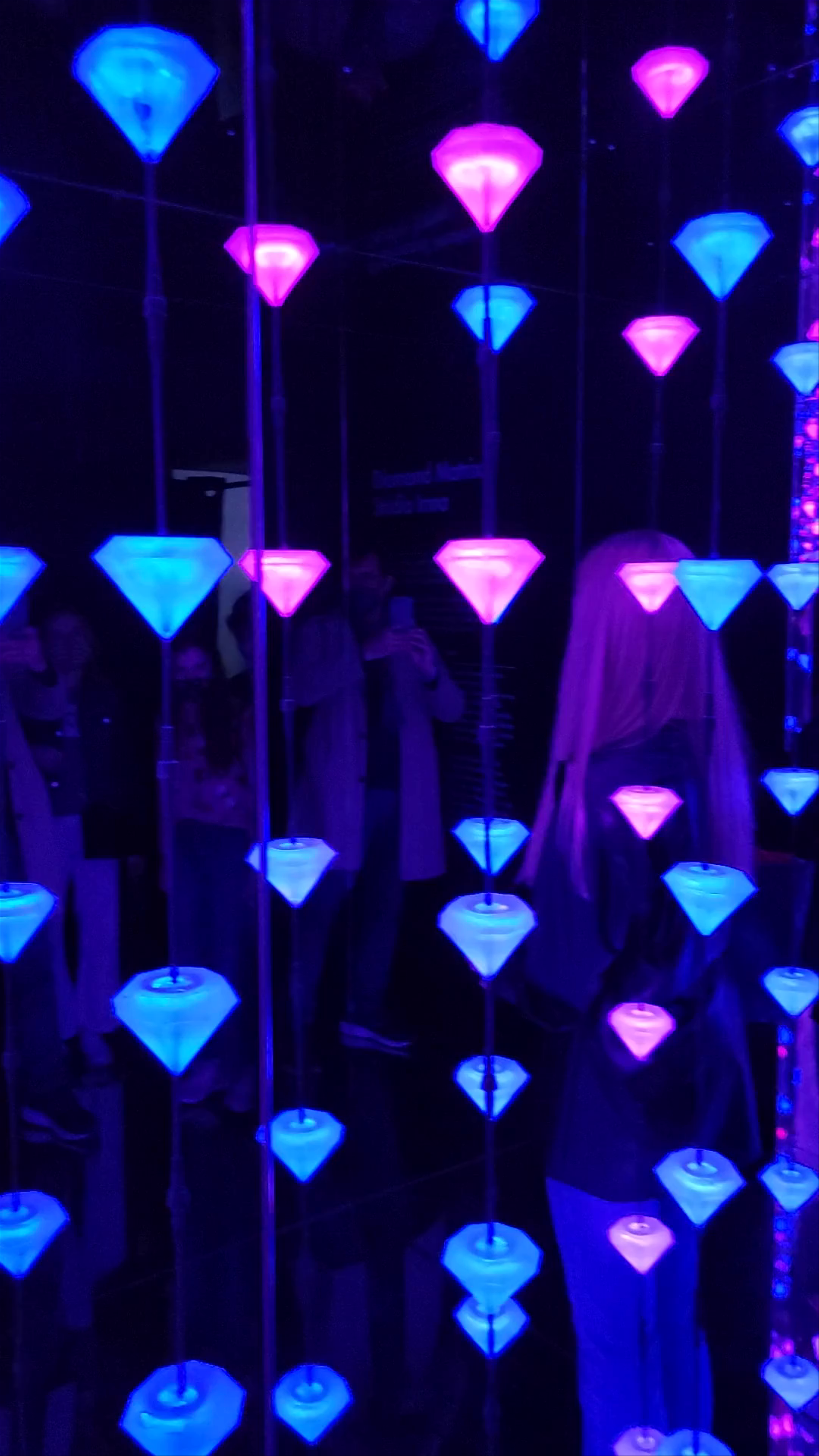 Immersive LED Diamond Art Installation at Moco Museum Barcelona