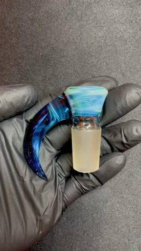 Preview pic of Aquamania/Blue Slyme/B. Stardust/ Blu V chaos 18mm slide