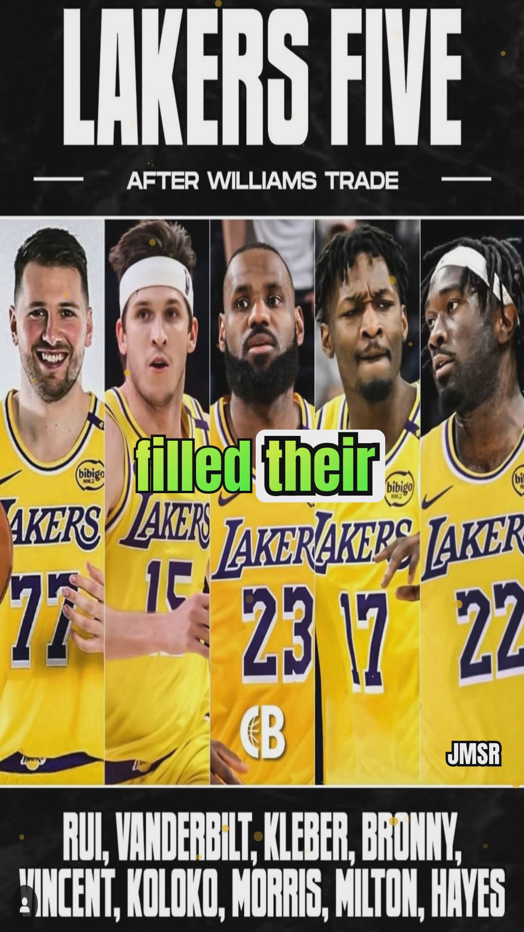 The Lakers new lineup can now contend for the Championship!