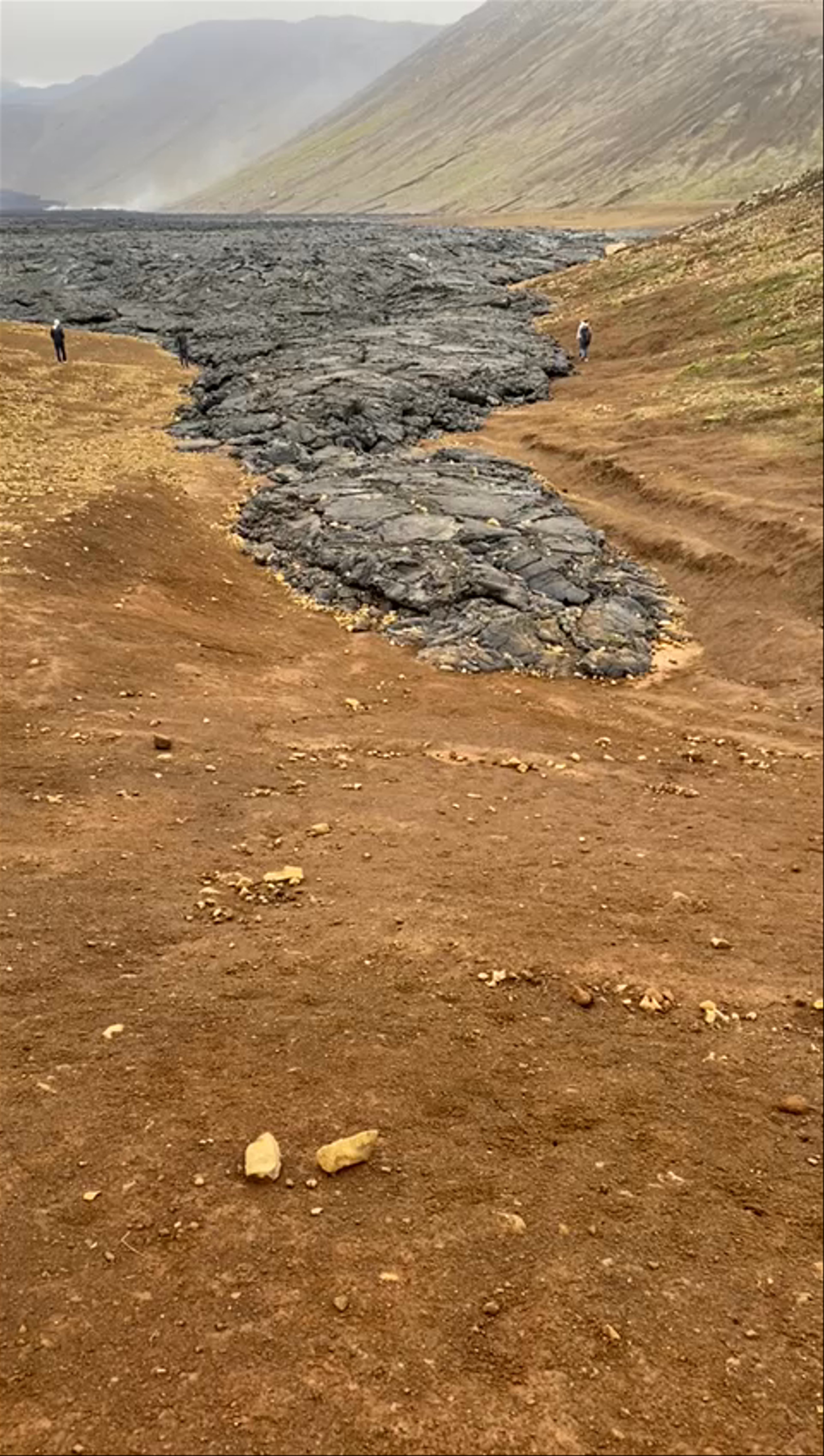 Fagradalsfjall Volcano Lava Flow Exploration in Grindavík, Iceland