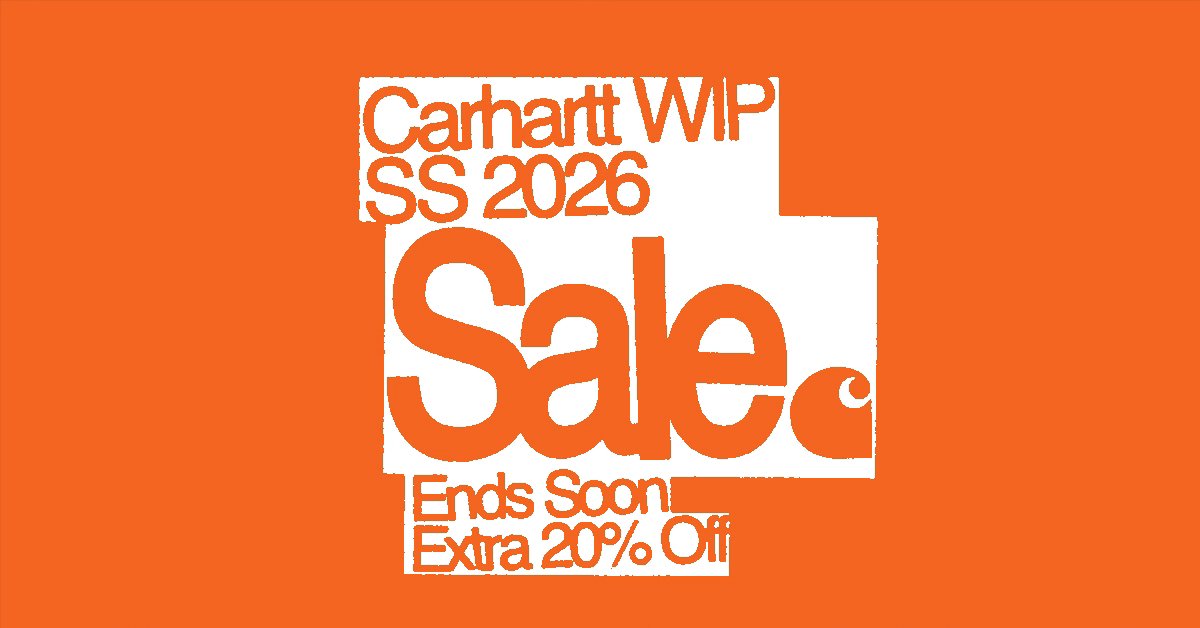 Carhartt WIP SS26 Sale Extra 20% Off
