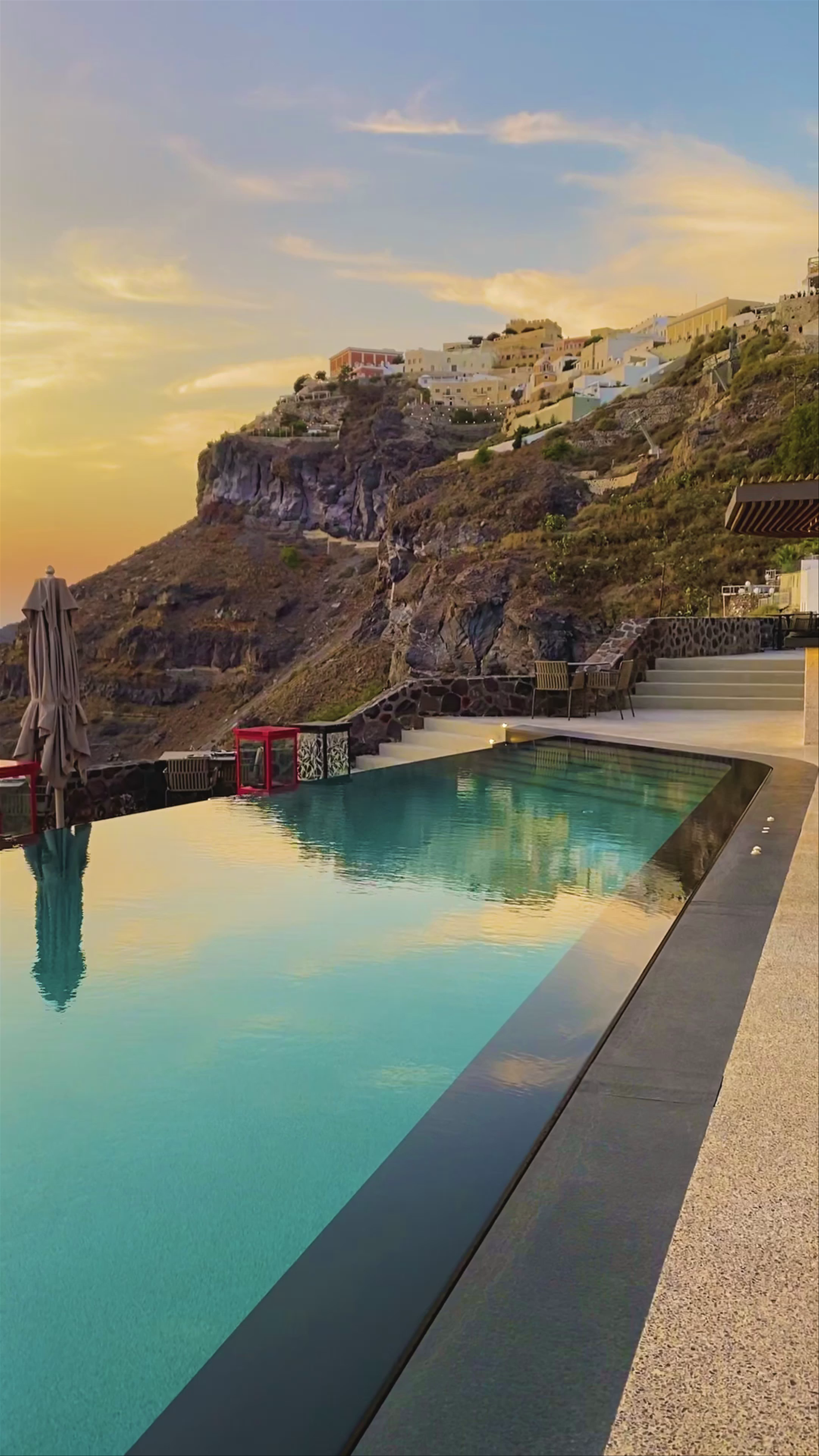 Sunset Serenity at Villa Bordeaux Santorini