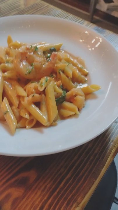 Le Sorelle - Penne scampi with a delicious creamy Pink sauce - Italian Near Me - Lilburn, Georgia