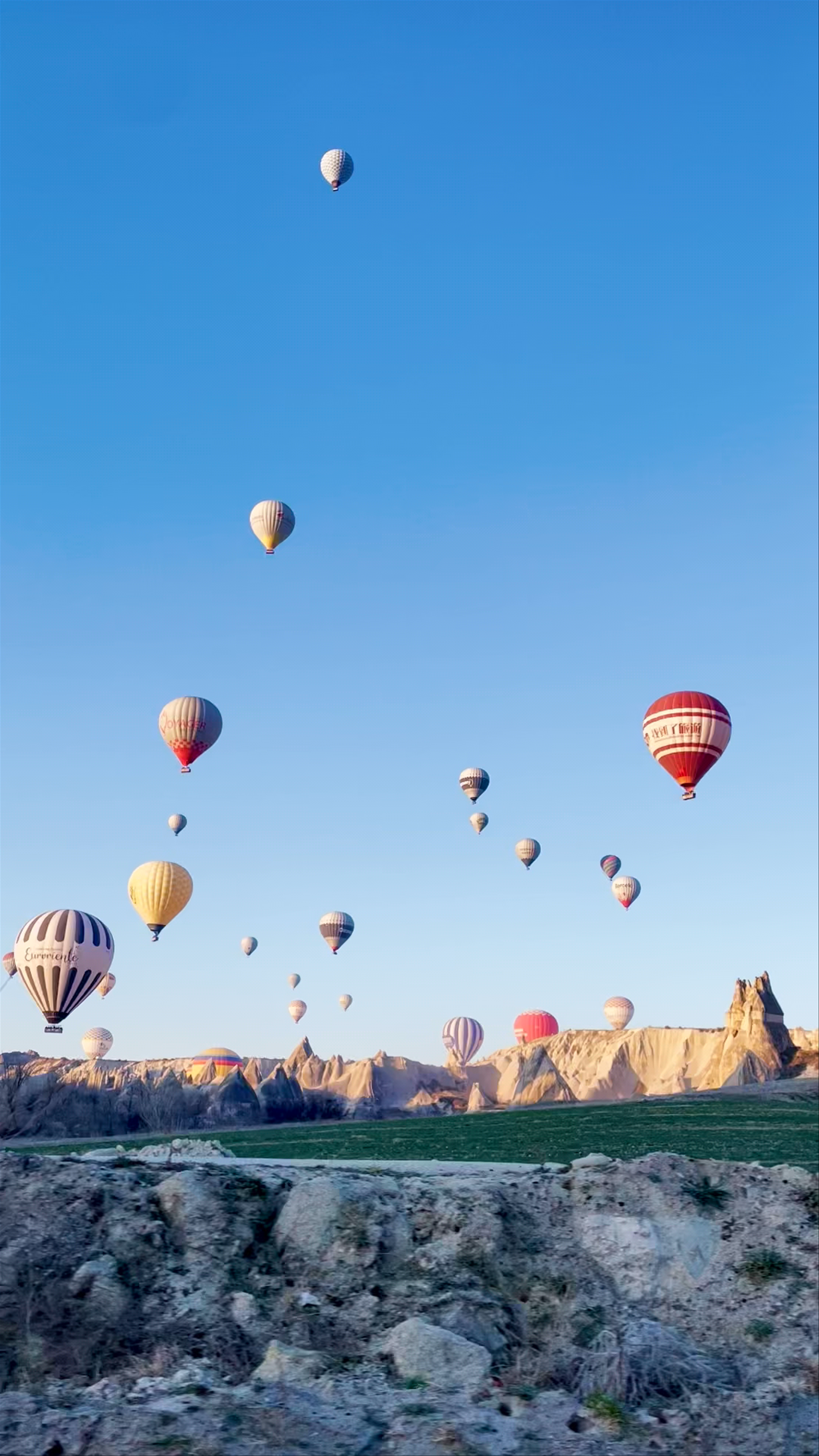 Sunrise Hot Air Balloons Over Göreme Valley, Cappadocia