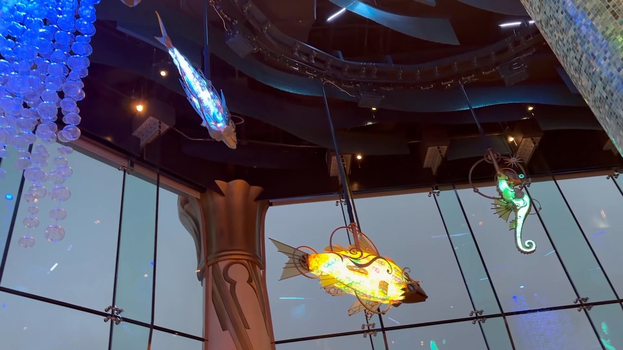 Atlantic - Gorgeous illuminated sea creatures offer entertainment while you dine. - Seafood Near Me - Orlando, Florida
