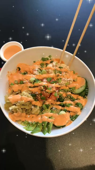 Subo Sushi Burritos - sooo good! had a build your own bowl with salmon crab spicy tuna cucumber avocado green onions and spicy mayo - Sushi Bars Near Me - Eugene, Oregon