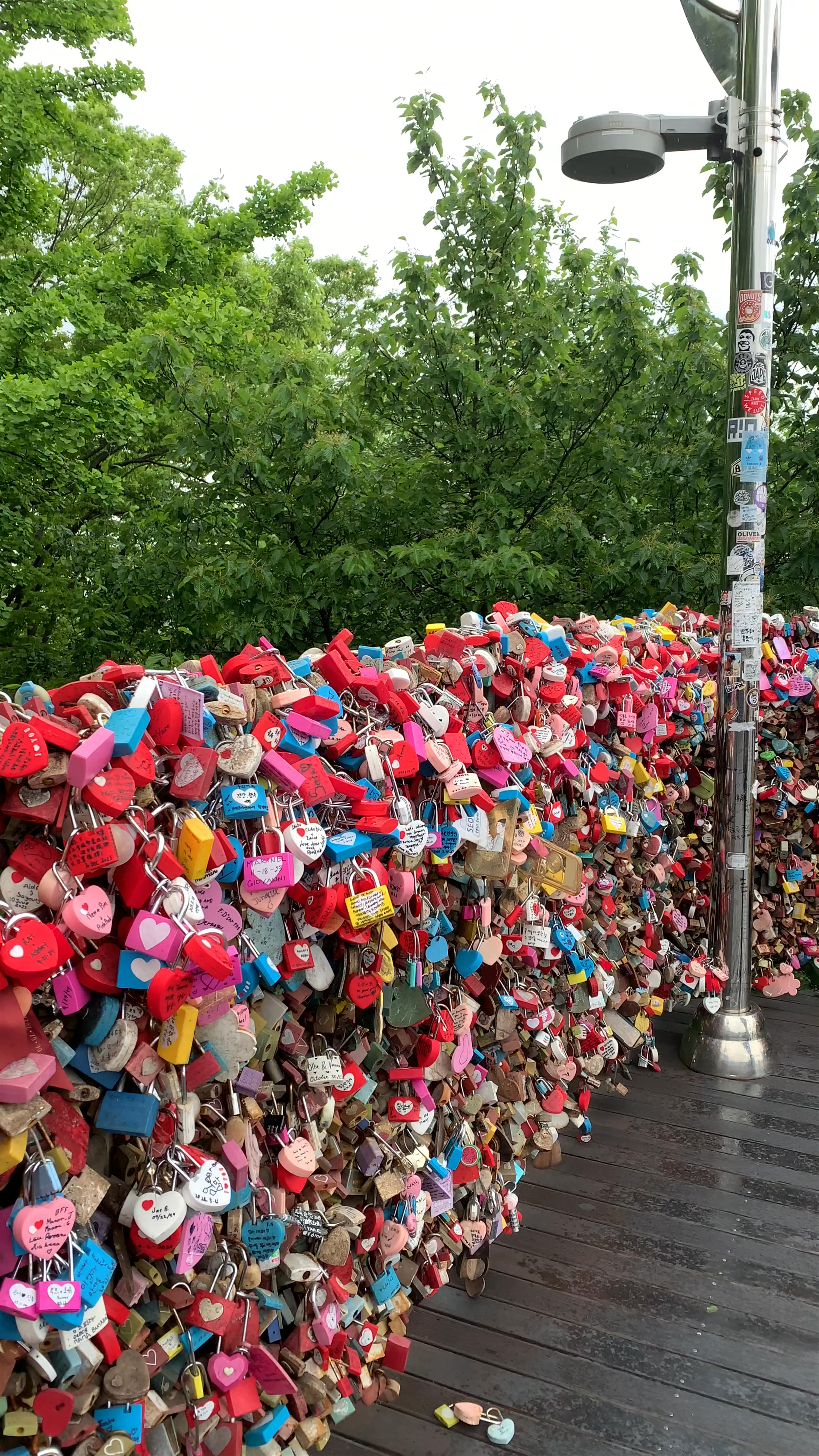Namsan Seoul Tower & Love Locks at Namsan Park