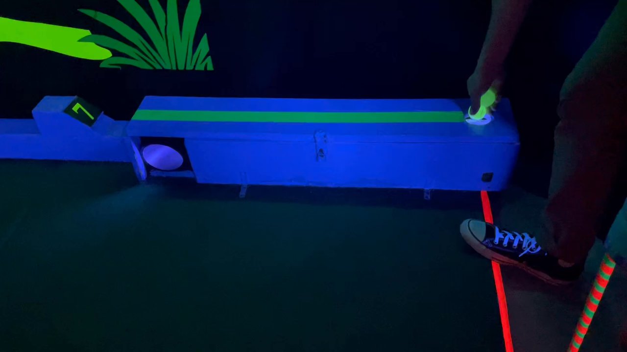 Glow Putt Mini Golf - Lighting up our golf balls! :) - Mini Golf Near Me - Kaneohe, Hawaii