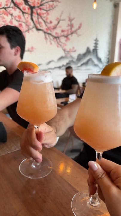 Saku - Lychee, grapefruit, honey, club soda mocktail - Cocktail Bars Near Me - Hoboken, New Jersey